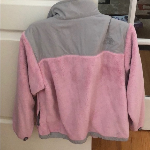 Girls Pink Fleece North Face Size M - Picture 2 of 3